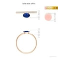 thumbnail image 5 of Angara Natural 0.6 Ct. Blue Sapphire with Diamond Solitaire Ring in 14K Rose Gold for Women (Ring Size: 11.5), 5 of 10