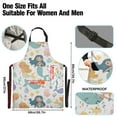 thumbnail image 3 of Cute Mermaids and Friends Kitchen Apron with 2 Pockets Adjustable waterproof Cooking Aprons for Women Men Chef, 3 of 7
