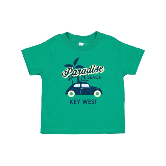 Inktastic Paradise Beach in Key West with Palm Trees and Car Boys or Girls Baby T-Shirt