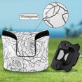 thumbnail image 6 of Haosy Lines Roses Golf Mallet Putter Cover Strong Magnetic Leather Golf Club Headcover Closure, 6 of 7