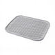 thumbnail image 1 of Salvamanteles de silicona pequeño, mantel individual de silicona antideslizante, tapete para secar platos, tapete para escurrir, agarradera, posavasos resistente al calor gris, 29,5 x 23,5 cm, 1 of 1