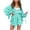 Light Blue, variant on Kaemgyyd Women Lounge Set 2 Piece Outfits Long Sleeve Open Front Belted Cardigan and Casual Loose Solid Shorts Suit