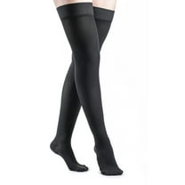 Sigvaris Dynaven 973 Access Women's 30-40 Closed Toe Thigh High Compression Stockings w/Grip Top Black SL Long