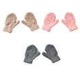 thumbnail image 1 of Kids Winter Toddler Mittens Multicolor Soft Knitted Gloves Thick Cold Protection Mitten, 1 of 5