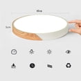 thumbnail image 2 of Living, Bedroom, Bathroom, Balcony & Hallway Fixtures Modern Wood-Design LED Ceiling Lights, 2 of 5