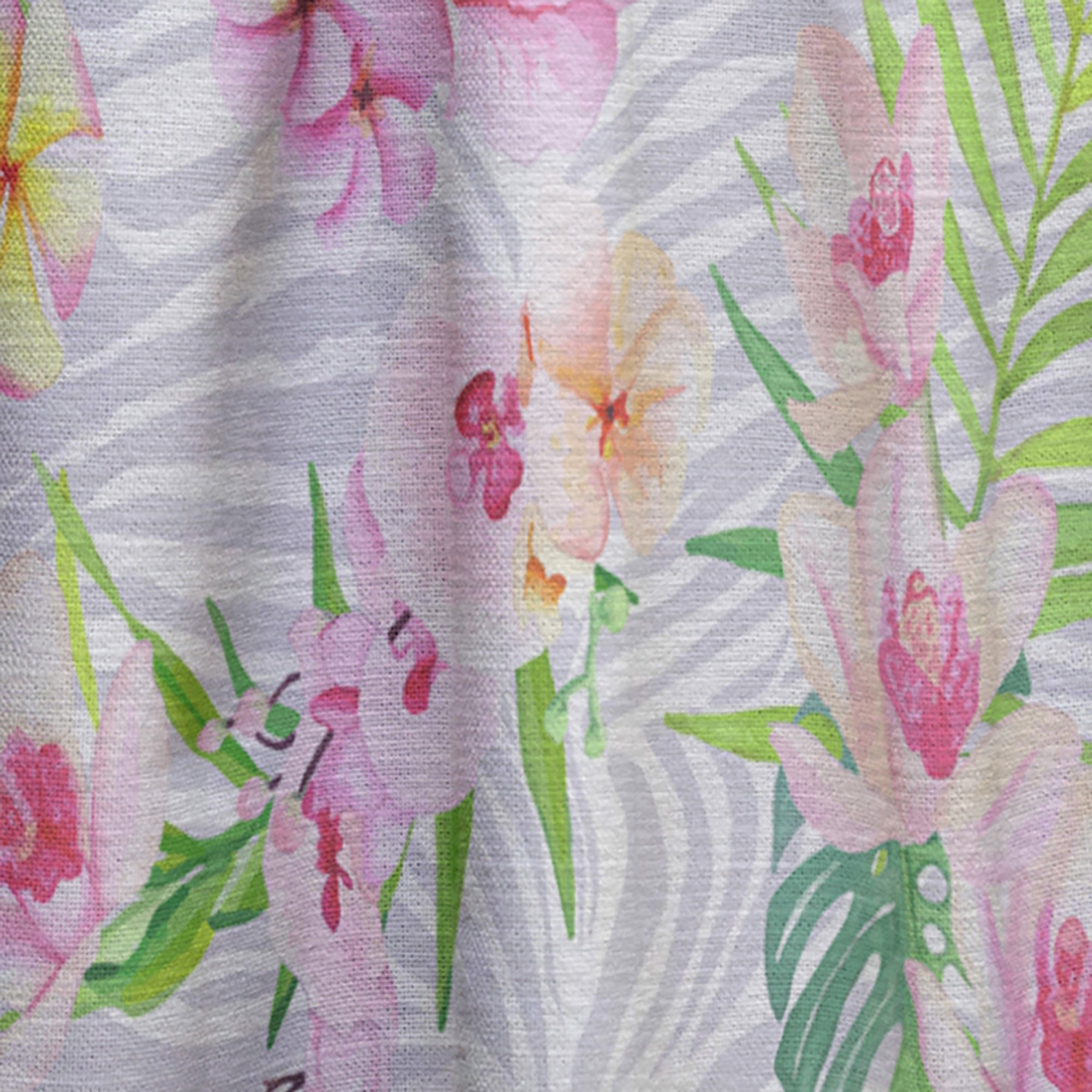 Designart 'Flowers and Tropical Botanicals III' Mid-Century Modern Curtain Panel