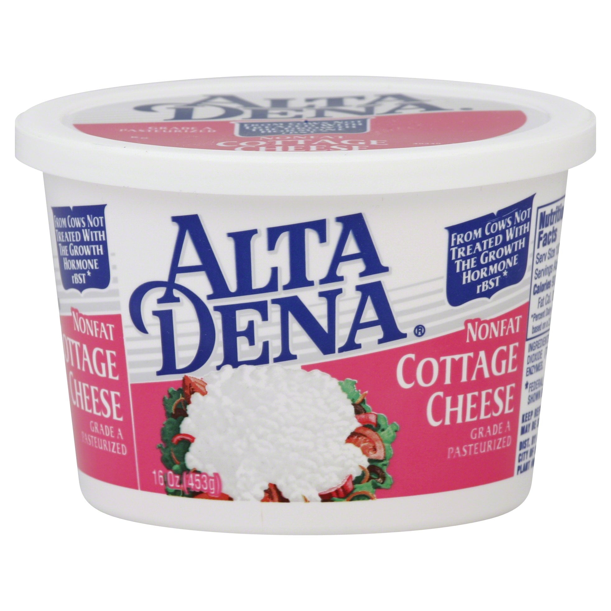 Alta Dena Fat Free Cottage Cheese 16 Oz Walmart Com