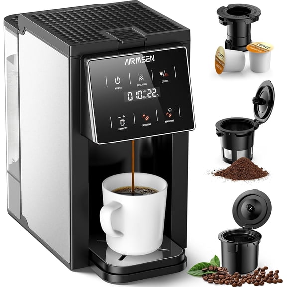 Electric Tea Maker 1.7L with 6Oz Automatic Infuser for Tea Brewing, Stainless Steel Glass Kettle, Presets for 5 Tea Types and 3 Brew Strengths, 24 Hour Delayed Start, Keep Warm Setting