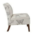 thumbnail image 4 of Atlin Designs Linen Gray Slipper Chair Rectangular Plush 31.5"H Unassembled, 4 of 10