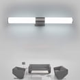 thumbnail image 4 of Lámpara de lavabo LED de acero inoxidable, luz de pared para baño, lámpara frontal de espejo para baño, sala de estar, hogar, 4 of 5