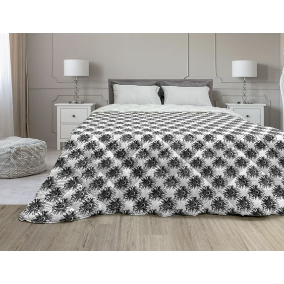 Music Down Alternative Comforter, Diagonally Designed Electronic Guitar Silhouettes on a Plain Background, Microfiber Quilt for All Season, 5 Sizes, Camel White and Green, by Ambesonne