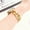 Gold, variant on Link Bracelet for Apple Watch, Adjustable, Apple Watch Replacement Band, Fits Series 11/10/9/8/7/6/5/4/3/2/SE/Ultra Clover Simple and Stylish Compatible with 38mm40mm41mm42mm44mm45mm 46mm49mm Women's
