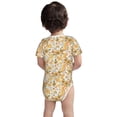 thumbnail image 6 of Rocae Groovy Hippie Flower Mushrooms for Baby Climbing Clothes Soft Baby Romper for Active Infants Comfortable and Breathable Crawling Jumpsuit Unisex Baby Outfit 9M, 6 of 8