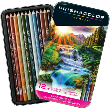 Prismacolor Premier Colored Pencils, Soft Core, Landscape Set, 12