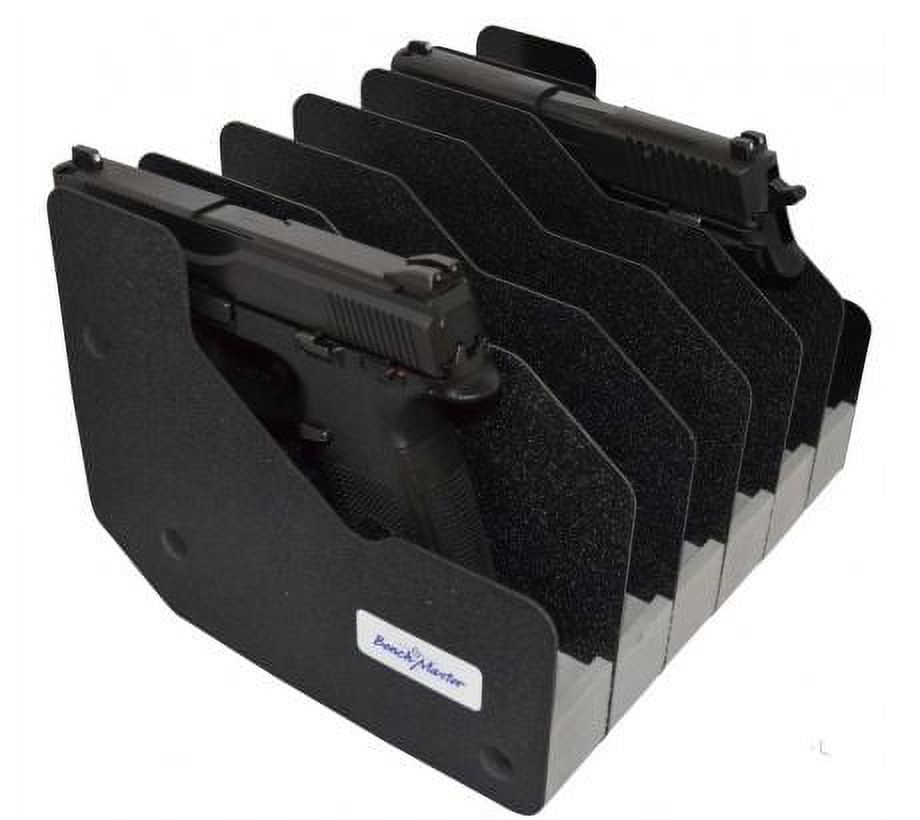 Benchmaster BMWRM16 Six Gun Pistol Rack 7" x 9.4" x 8.5" Black No Latex
