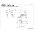 thumbnail image 2 of Kingston Brass Vintage Two Handle 4" Centerset Lavatory Faucet with Retail Pop-up, 2 of 2