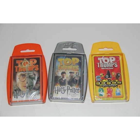 Top Trumps - Gogo's Crazy Bones 3 Pack - with Gogo's Crazy Bones and Harry Potter and The Half Blood Prince, Harry Potter and The Deathly Hallows Part 2