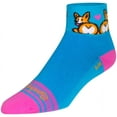 thumbnail image 2 of SockGuy Women's 2in Corgi Luv Cycling/Running Socks (Corgi Luv - S/M), 2 of 4