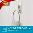 thumbnail image 5 of Command Bath Satin Nickel Towel Ring, 1 Towel Ring, Holds 5 lbs, 2 Strips, Adhesive Mount, 5 of 12