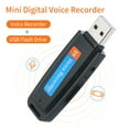 thumbnail image 4 of eccomum Mini Portable USB Voice Recorder Rechargeable U-Disk Recorder One-Button Recording Storage Support 1-32G TF Card for Meeting Lecture Interview, 4 of 7