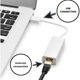 thumbnail image 3 of Paquete de 2 adaptadores de red Gigabit Ethernet 100mb LAN USB 2.0 USB A a RJ45 PC Notebook Ultrabook Tablet Windows Mac - Blanco (2, blanco), 3 of 5