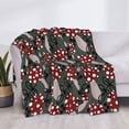 thumbnail image 3 of Yiaed Autumn Forest Mushrooms Print Blanket Throw Blanket Soft Cozy Flannel Blanket for Home Bed Sofa Couch Chair-80"x60", 3 of 6