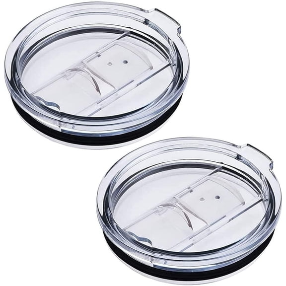 Tumbler Lids Spillproof 20 Oz,2 Replacement Lids for 20 oz YETI Rambler,Straw Friendly&Spill-proof Lids,Covers for 20 Ounce Tumbler Cup(20 oz, 2 Pack)