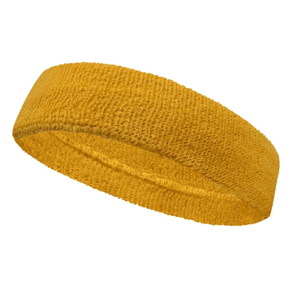 COUVER 3 Inch Ski Snowboard Winter Headband, GOLDEN YELLOW, 1 Piece