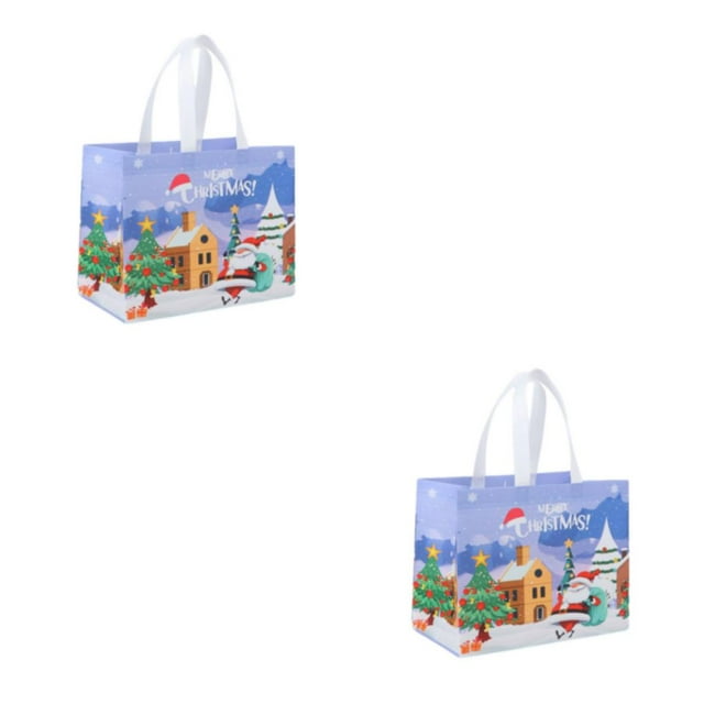 Thinsony Festive Gift Bags – Decent Size And Package Contents Gift Bags For Christmas Candy Bag Christmas Candy Cookie Bag B3 2Set