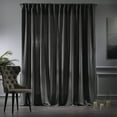 thumbnail image 4 of 3S BROTHERS Solid Linen Look Curtains Drapes Home Decorative Set of 2 Panels Linen Window Curtains Hanging Back Tap & Rod Pocket Nursery Room Bedroom Office - Ligt Grey 52"x108" Each, 4 of 7