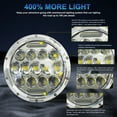 thumbnail image 4 of Round 7 Inch Chrome LED Headlight Projector For Ford LN7000 LN8000 LN9000 Trucks, 4 of 7
