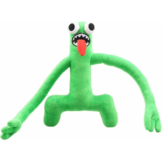 Juguete de peluche verde Rainbow Friends de 30 cm, verde de Rainbow Friends, juguetes de peluche para fanáticos y amigos, exquisito animal de peluche, color verde