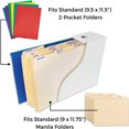 thumbnail image 4 of Lindbes Porte-Revues Blanc - (2 Pack) Porte-Revues en Carton Robuste Boîte de Rangement pour Magazines, 4 of 8
