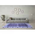 thumbnail image 3 of Ahgly Company Indoor Round Abstract Blue Modern Area Rugs, 8' Round, 3 of 4