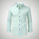 thumbnail image 1 of Blusa y camisa de manga larga con cuello vuelto para hombre, estilo informal, a la moda, con botones y solapa, transpirable, de poliéster, 1 of 5