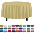 thumbnail image 6 of Exquisite 12 Premium Yellow Plastic 84" Round Party Tablecloths Waterproof, 6 of 8