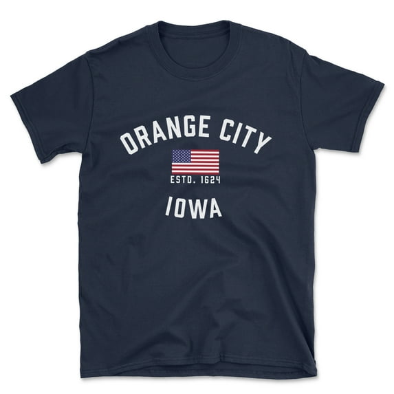 Orange City Iowa Patriot Men's Cotton T-Shirt