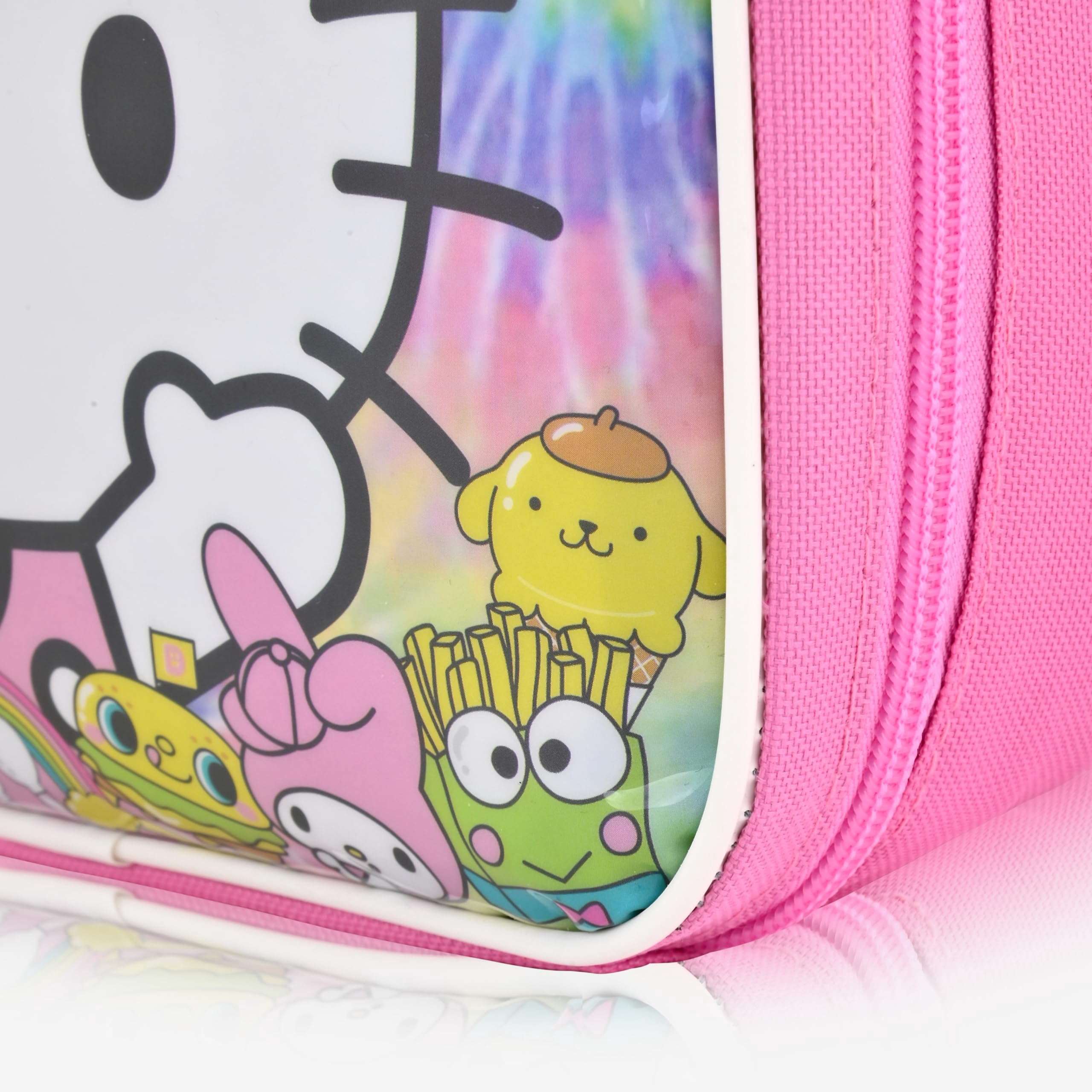 Fast Forward Sanrio Hello Kitty Lunch Box for Kids | Insulated Reusable Lunch Bag for Girls, Boys, Unisex | Hello Kitty and Friends Pink