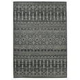 thumbnail image 4 of FH Home Flat Woven Outdoor Rug - Waterproof, Easy to Clean, Stain Resistant - Premium Polypropylene Yarn - Boho Moroccan -Patio,Deck,Porch,Balcony,Laundry Room - Dakar - Charcoal - 3ft 11in x 5ft 6in, 4 of 5