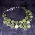 thumbnail image 2 of Green Mother Of Pearl Gemstone Handmade Fashion Necklace Jewelry 18" SA 3220, 2 of 2