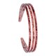 thumbnail image 1 of Diadema de mujer con tres filas, cómoda de usar para leer y escribir, hueca. Rojo, 1 of 8