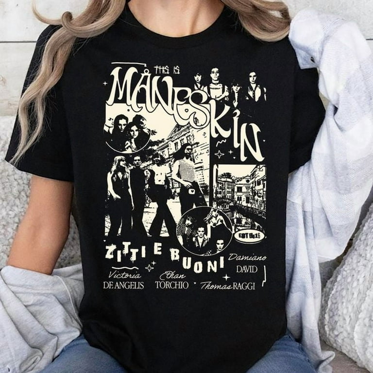 Maneskin T-Shirt, Maneskin Rock Band T-Shirt, Men's And Women's