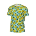 thumbnail image 6 of Wukai Lemon1 Print Men's Short-Sleeved Mesh T-Shirt,Quick-Dry Short Sleeve Workout T-Shirt-XX-Large, 6 of 8