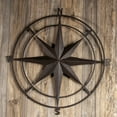 thumbnail image 2 of Backyard Expressions 30 Inch Compass Wall Plaque - Indoor/Outdoor - Vintage Black, 2 of 5