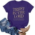 thumbnail image 5 of Womens Faith Over Fear T-Shirt Christian Jesus Loves You Short Sleeve Tees Religious Sayings Bible Verse Inspirational Top, 5 of 5