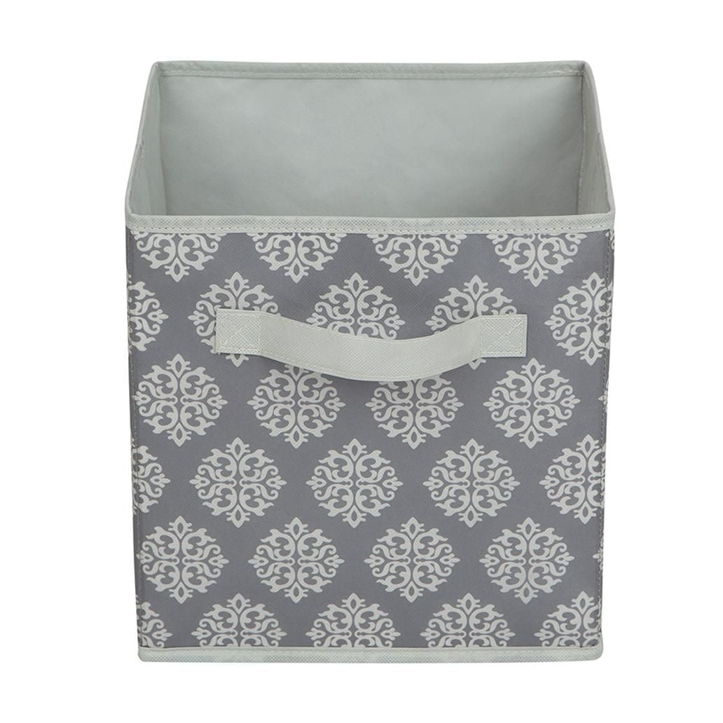 Panier de rangement en tissu Mainstays - Pliable, idéal pour la chambre d'enfant, la salle de jeux, le placard et l'organisation de la maison Taille assemblé : 26.7cmx26.7cmx27.9cm; Plusieurs couleurs en option.