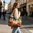 thumbnail image 4 of Women's Quilted Tote Bag 3D Sheep Vintage Hobo Eye-Catching Lightweight Soft Shoulder Bag for Everyday Use 15.7x13.4 Inch, 4 of 4