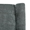 thumbnail image 6 of Noble House Ranya Fabric and Iron Swivel Chair, Gray, 6 of 9