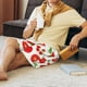 thumbnail image 5 of Balery Fresh Red Tomato Pantalones cortos de pijama de punto de algodón para hombre con cinturilla y bolsillos-Small, 5 of 6