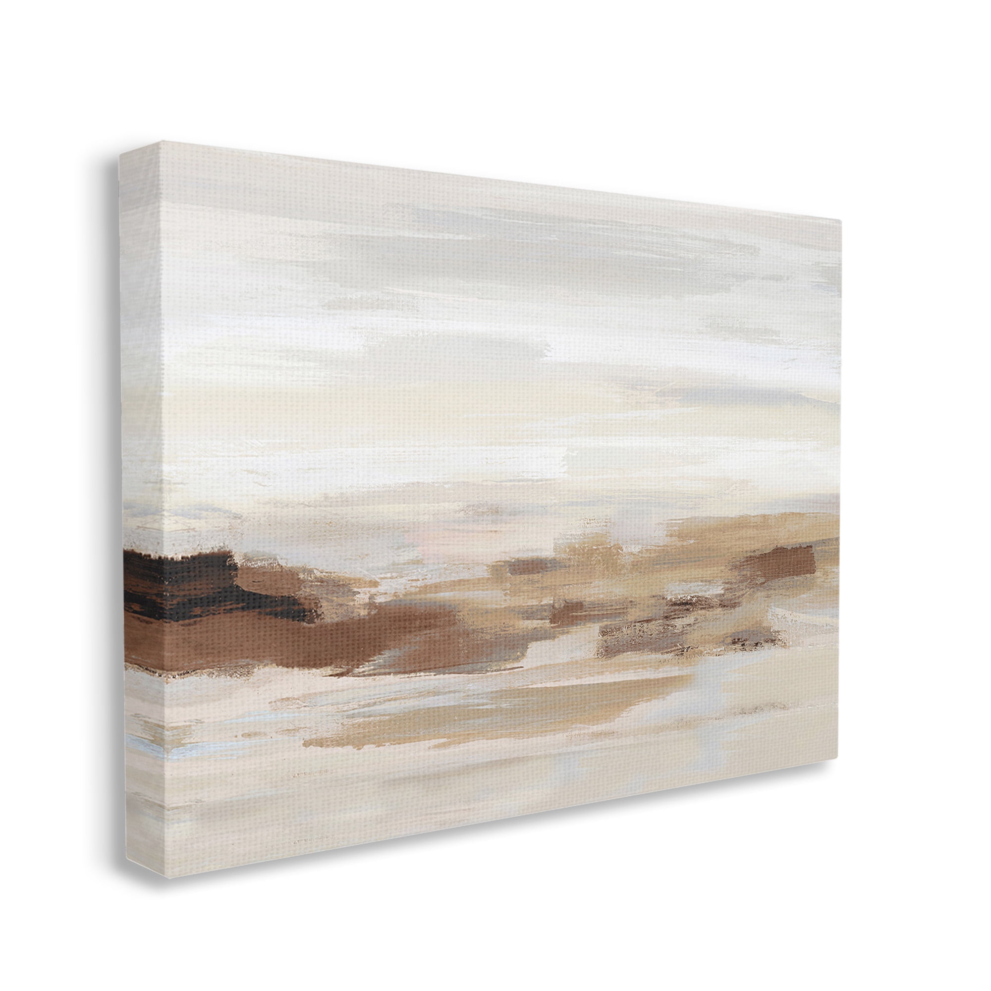 Stupell Industries Subtle Desert Dunes Abstract Painting Gallery Wrapped Canvas Art Print Wall Art, 48 x 36